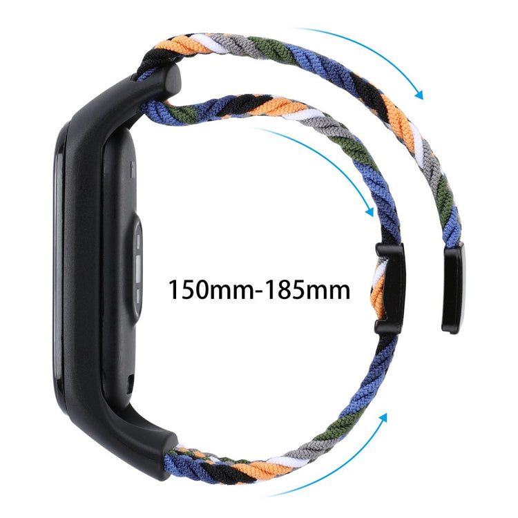 Super Sejt Nylon Universal Rem passer til Xiaomi Smartwatch - Sort#serie_13