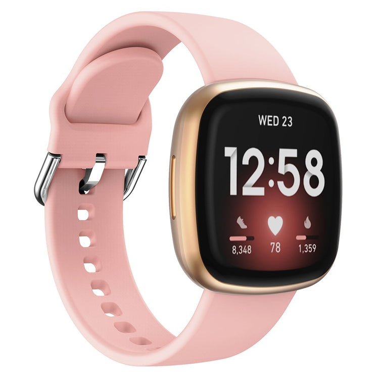 Mega Flot Silikone Universal Rem passer til Fitbit Smartwatch - Pink#serie_4