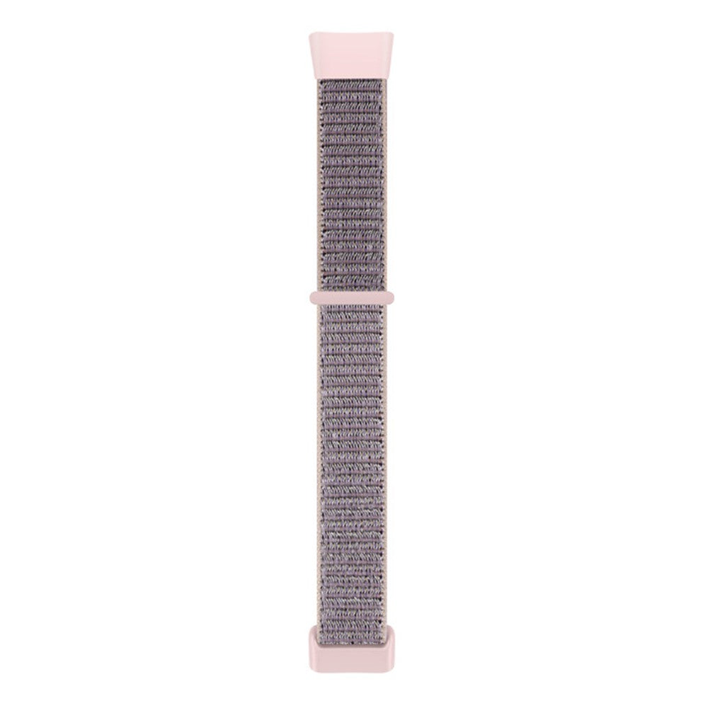 Sejt Nylon Universal Rem passer til Fitbit Charge 3 / Fitbit Charge 4 - Pink#serie_2