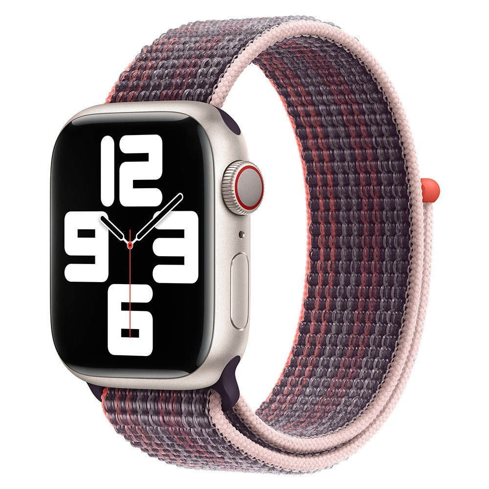 Meget Skøn Nylon Universal Rem passer til Apple Smartwatch - Lilla#serie_6