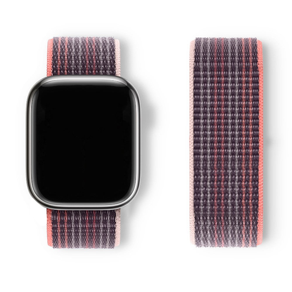 Meget Skøn Nylon Universal Rem passer til Apple Smartwatch - Lilla#serie_6