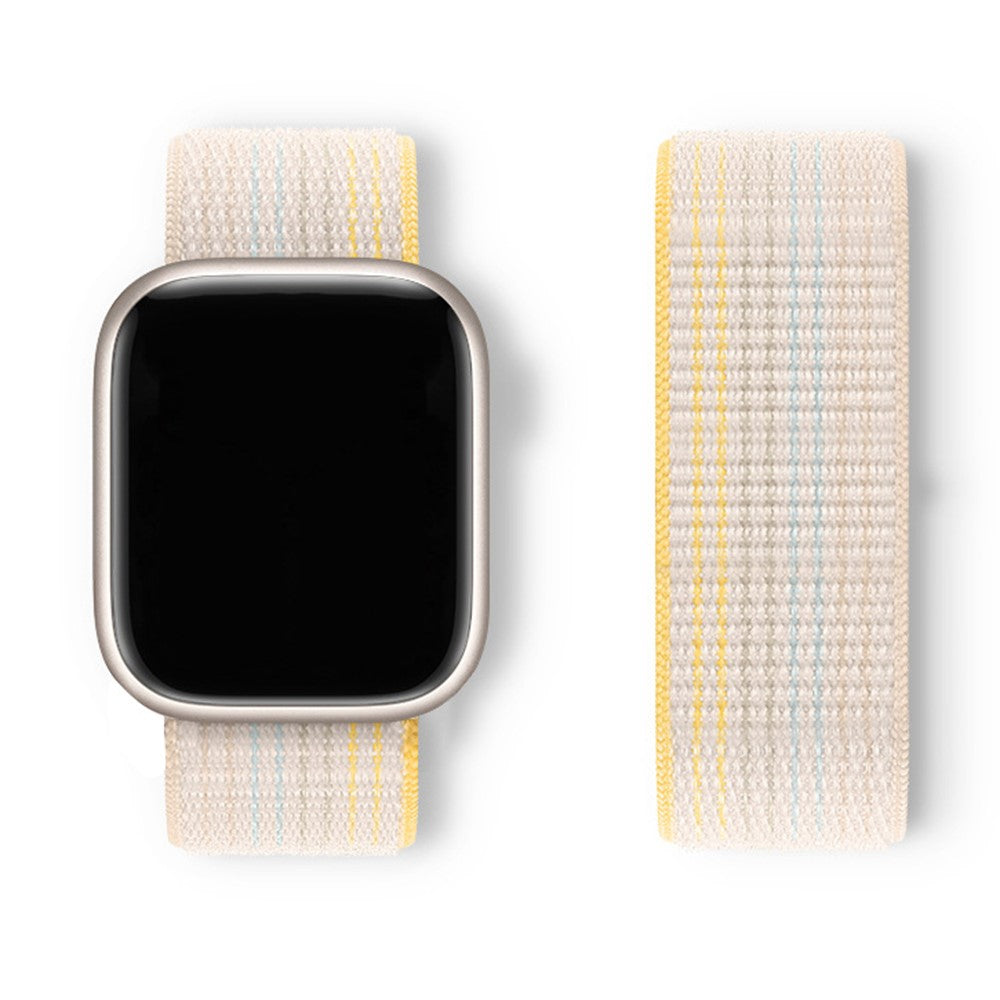 Meget Skøn Nylon Universal Rem passer til Apple Smartwatch - Hvid#serie_8