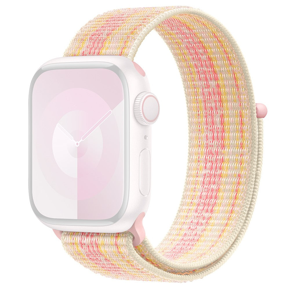 Meget Skøn Nylon Universal Rem passer til Apple Smartwatch - Pink#serie_12