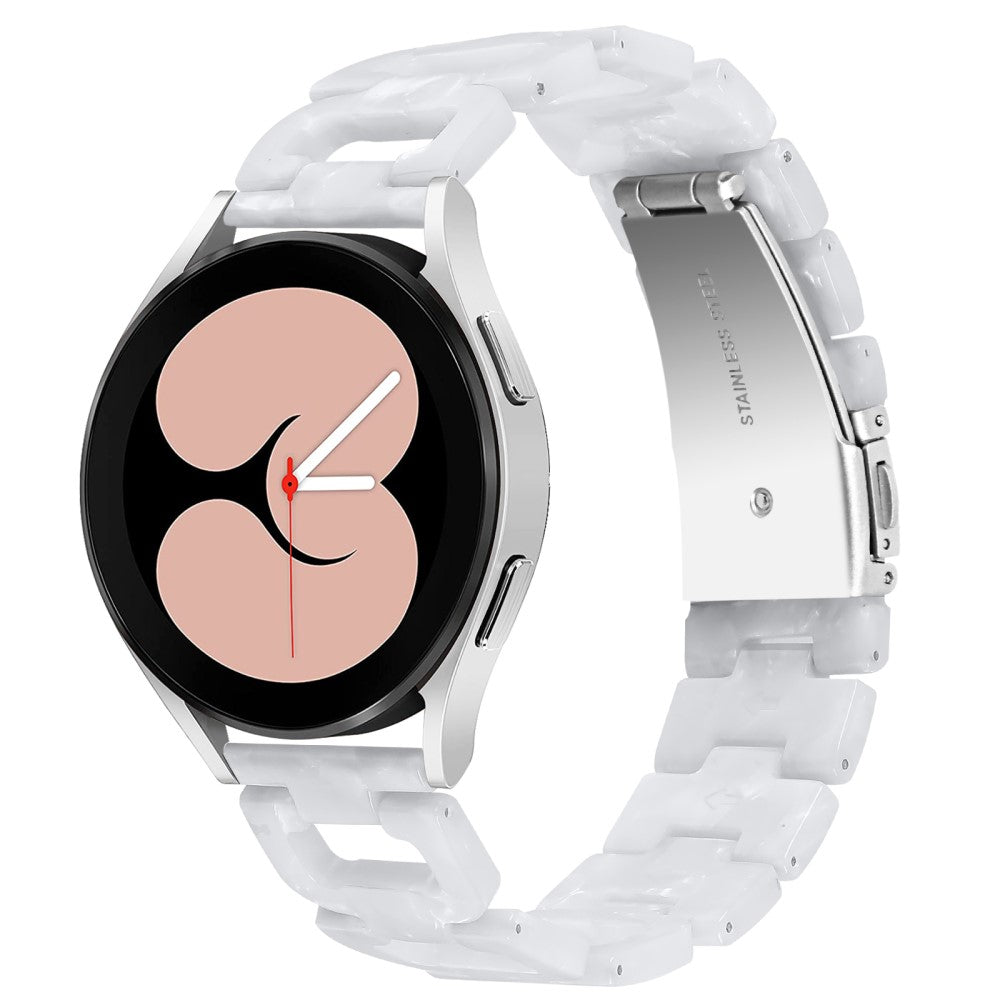 Pebble 2 \ 2 SE / Pebble Time Round Large Plastic Universel Strap - White#serie_13