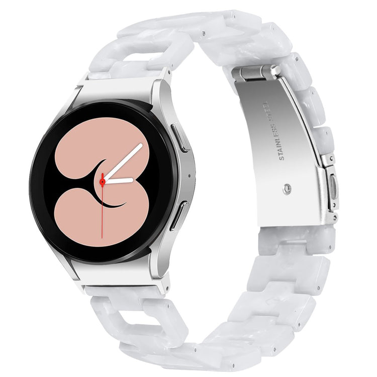 Samsung Galaxy Watch 4 Classic (42mm) / Samsung Galaxy Watch 4 Classic (46mm) Plastic Universel Strap - White#serie_13