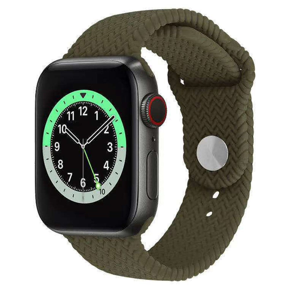 Super Stylish Apple Smartwatch Silicone Universel Strap - Green#serie_8