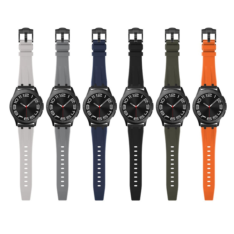 Samsung Galaxy Watch3 45mm / Gear S3 Classic / Huawei Watch GT 4 46mm Silicone Watch Band 22mm Wrist Strap - Black / Orange#serie_2