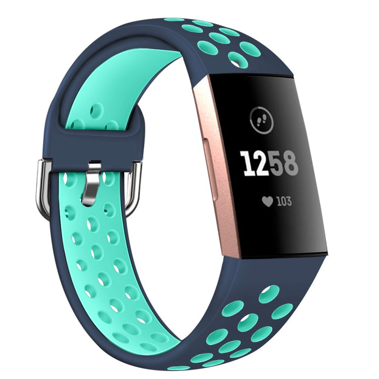 Fitbit Charge 3 / Fitbit Charge 4 Silicone Universel Strap - Green#serie_15