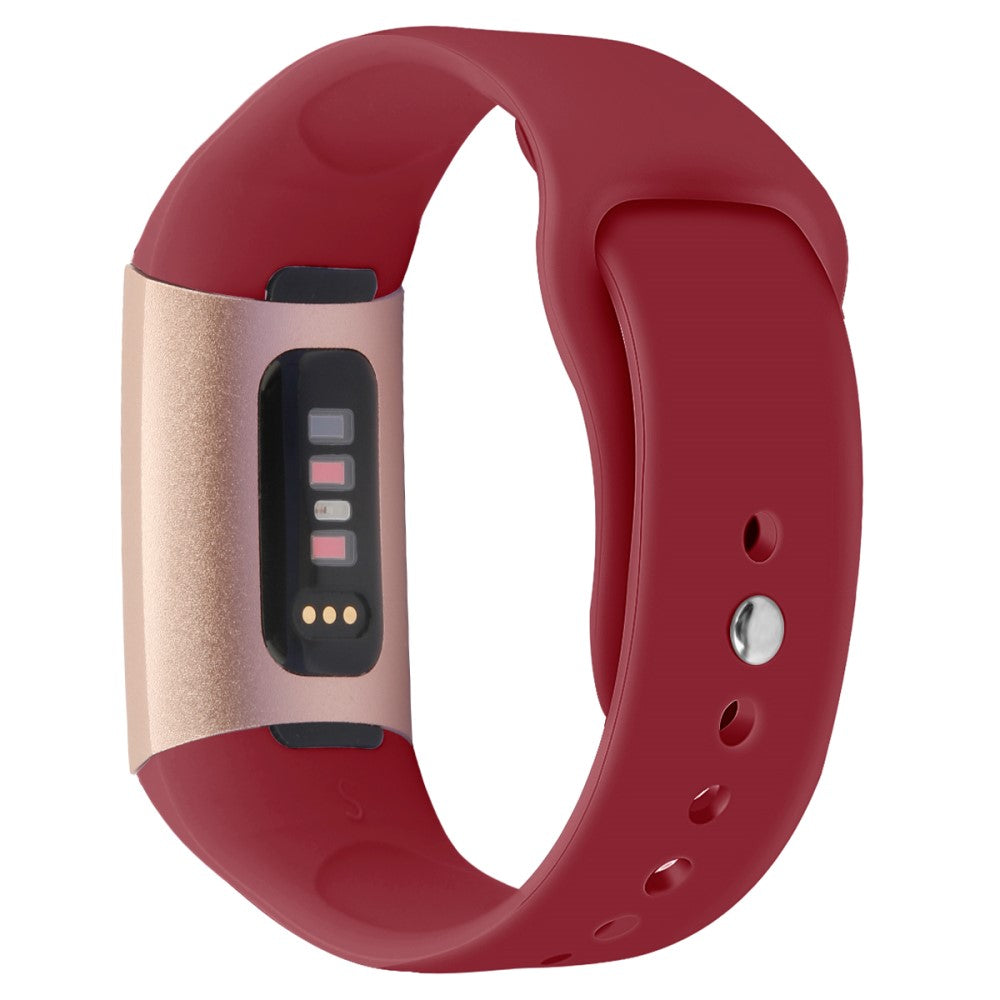 Fitbit Charge 3 / Fitbit Charge 4 Silicone Universel Strap - Red#serie_4