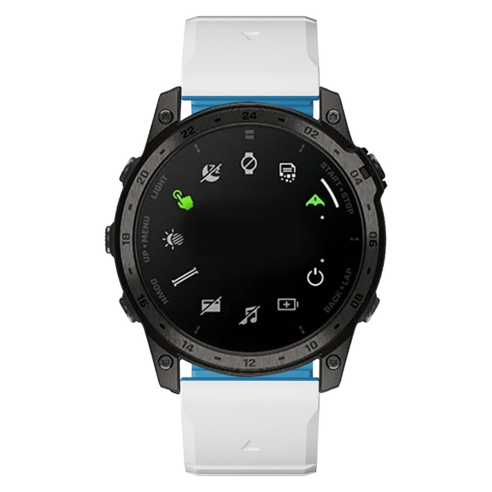 Super Durable Garmin Smartwatch Silicone Universel Strap - Blue#serie_1
