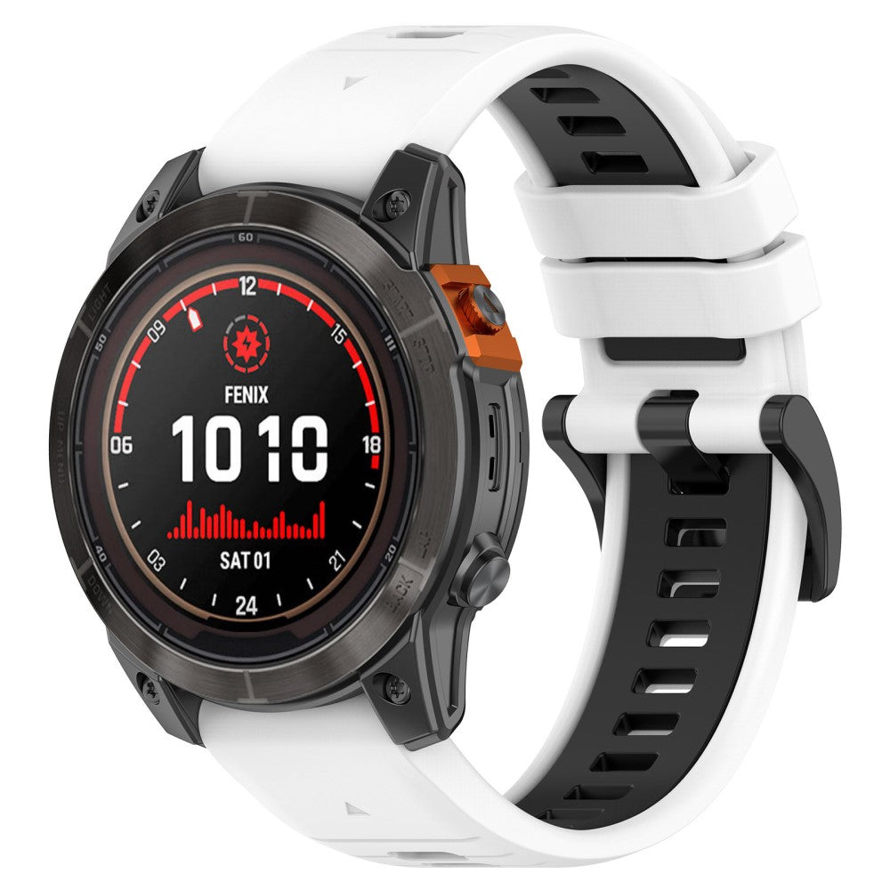 Incredibly Neat Garmin Smartwatch Silicone Universel Strap - White#serie_1