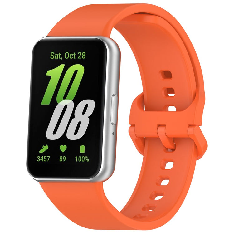 Super Pleasant Samsung Galaxy Fit 3 Silicone Strap - Orange#serie_4