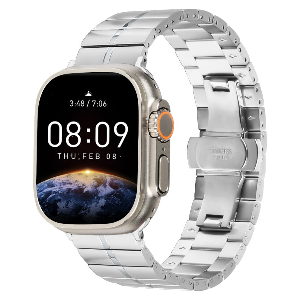 Absolutely Good Apple Smartwatch Metal Universel Strap - Silver#serie_339