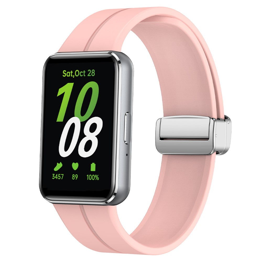 Mega Nice Samsung Galaxy Fit 3 Silicone Strap - Pink#serie_8