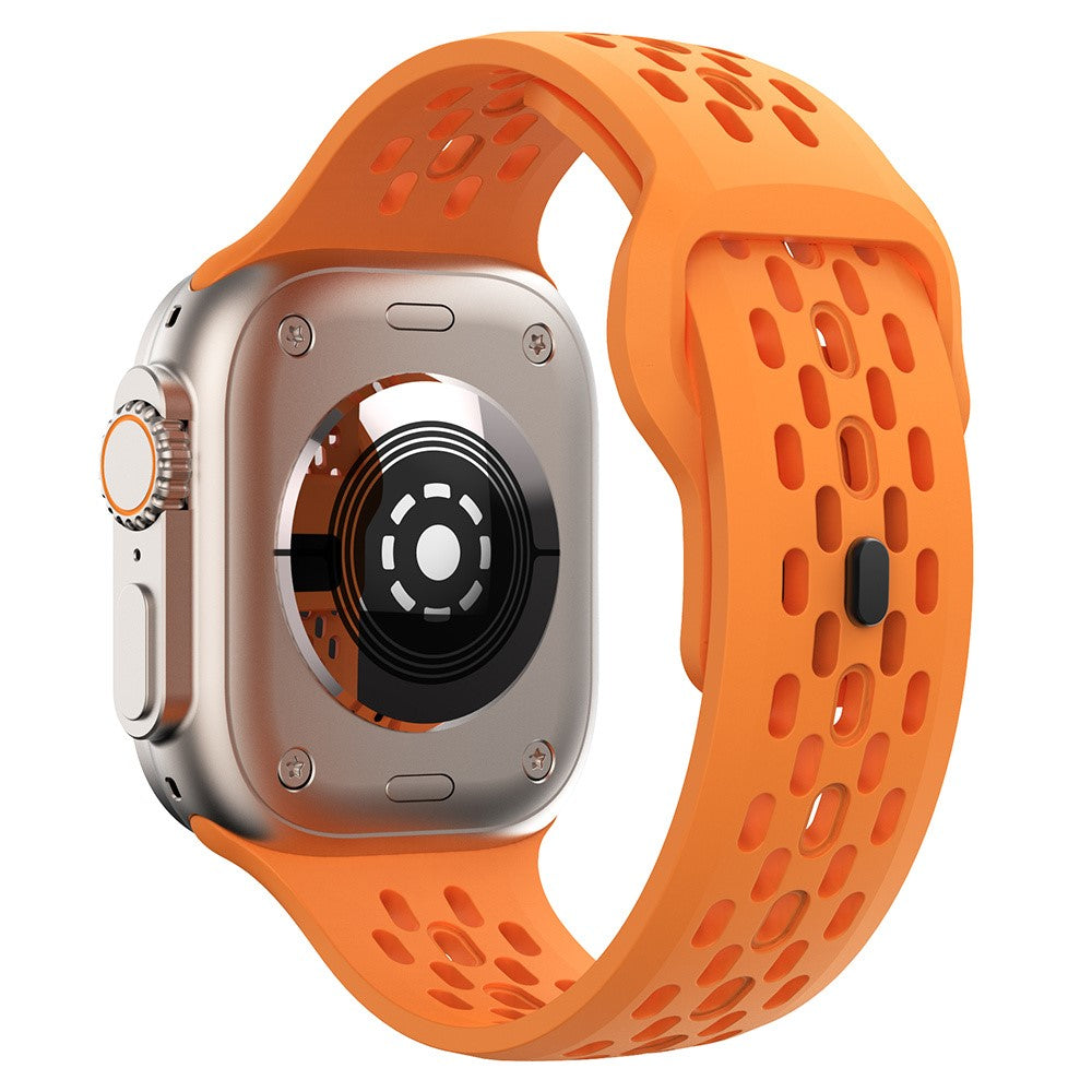 Super Strong Apple Smartwatch Silicone Universel Strap - Orange#serie_1