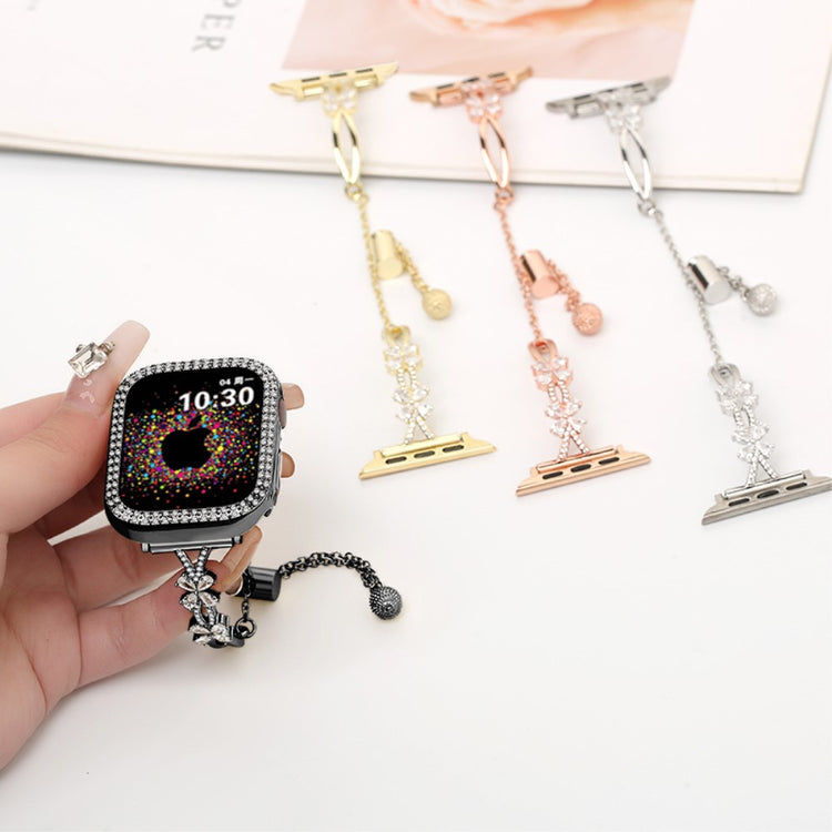 Super Sweet Apple Smartwatch Rhinestone Universel Strap - Black#serie_1