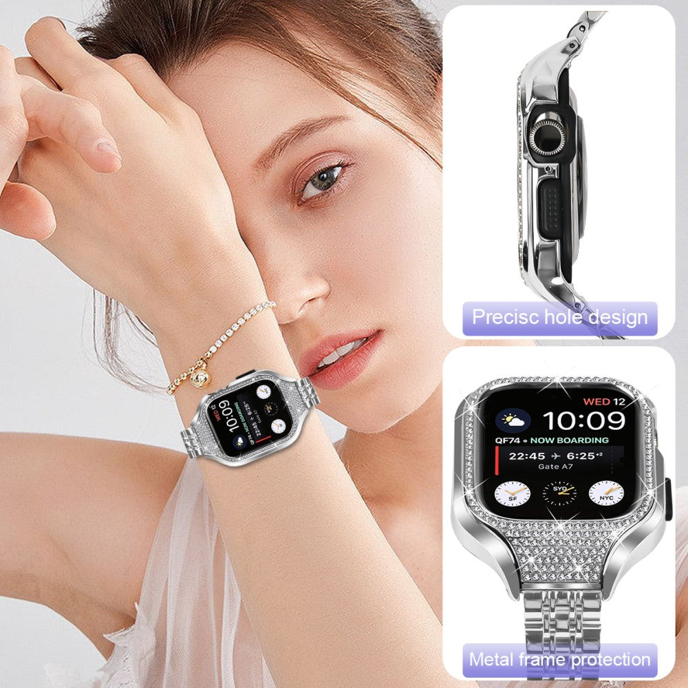 Eminent Apple Smartwatch Rhinestone Universel Strap - Silver#serie_366