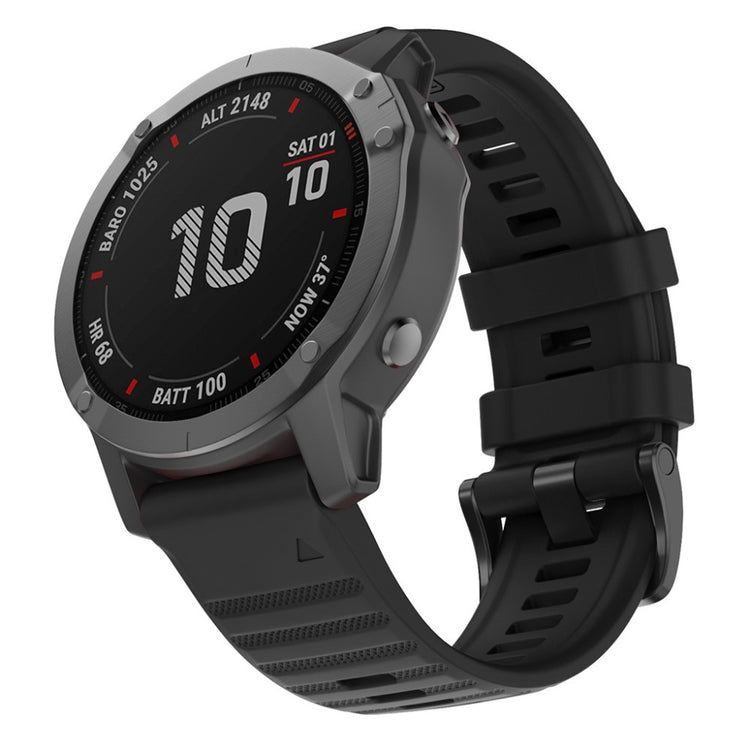 Super Nice Garmin Smartwatch Silicone Universel Strap - Black#serie_1