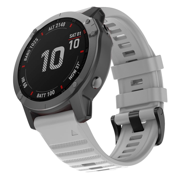 Super Nice Garmin Smartwatch Silicone Universel Strap - Silver#serie_7