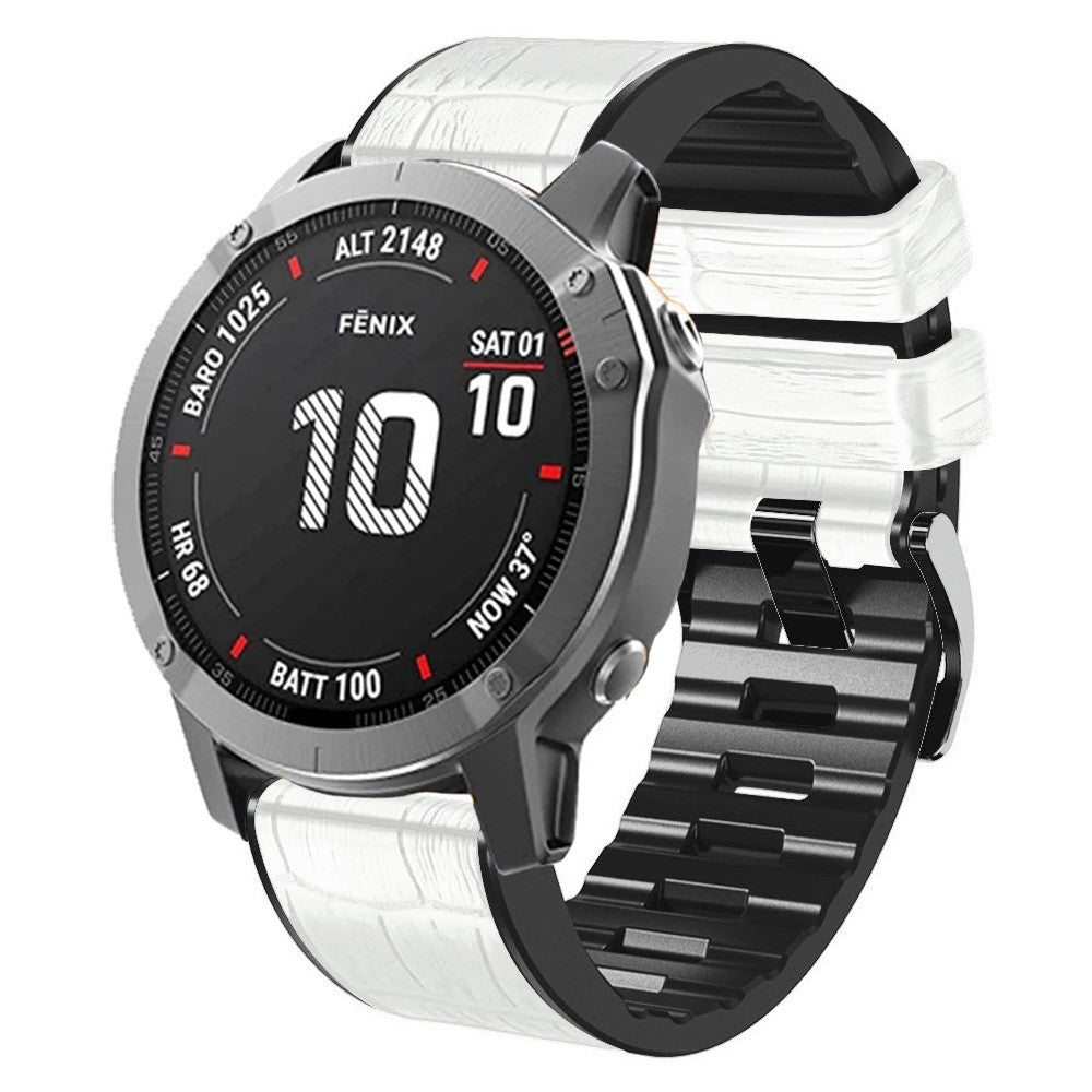 Very Stylish Garmin Smartwatch Silicone Universel Strap - White#serie_2