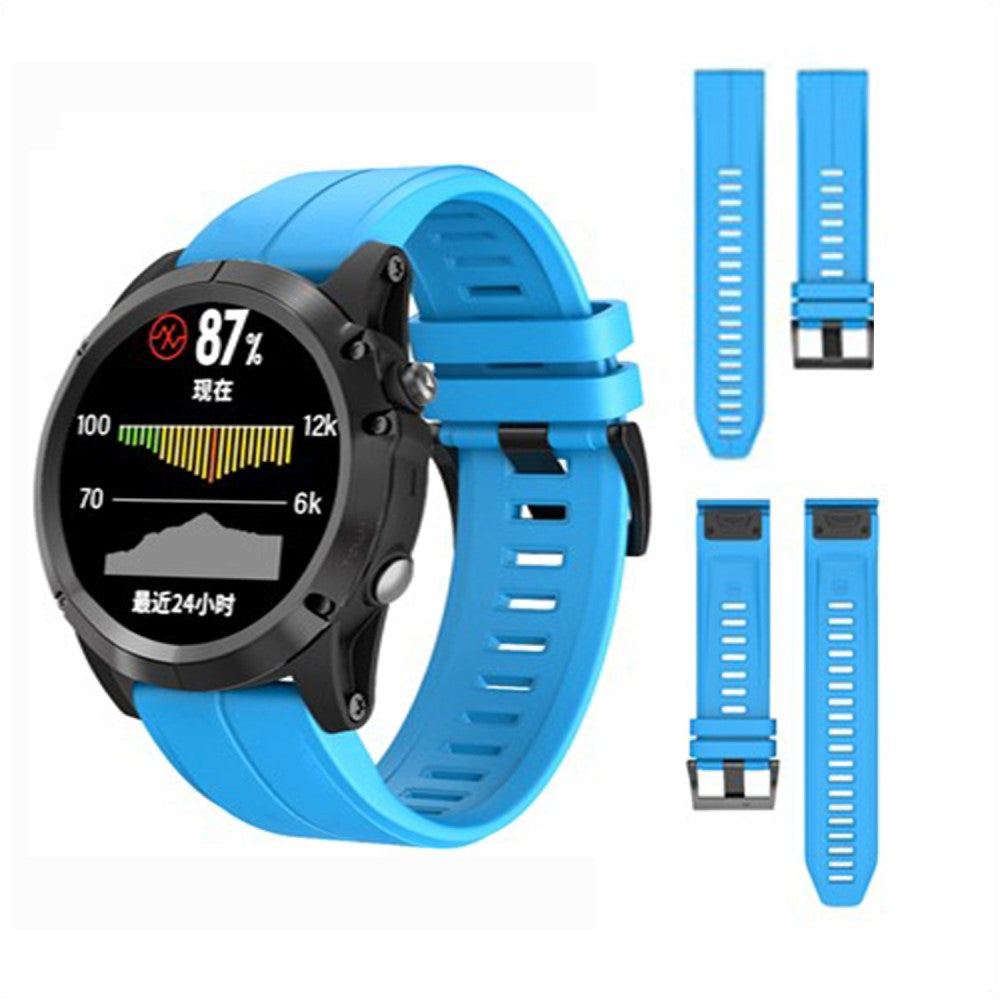 Very Beautiful Garmin Smartwatch Silicone Universel Strap - Blue#serie_8