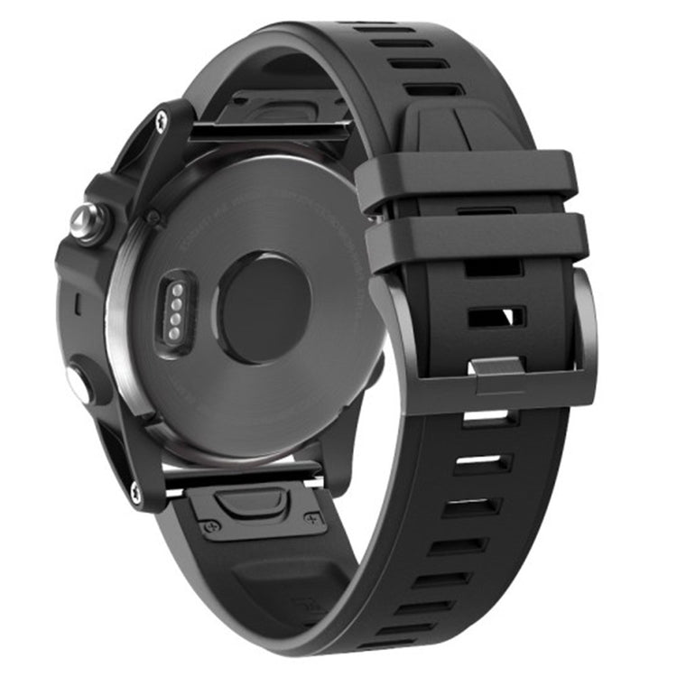 Super Stylish Garmin Smartwatch Silicone Universel Strap - Black#serie_1