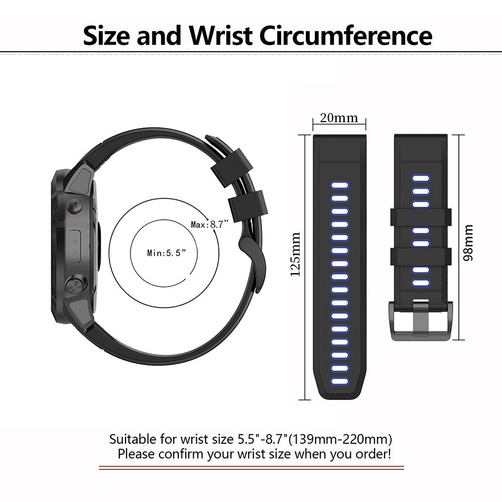 Lovely Garmin Smartwatch Silicone Universel Strap - Green#serie_7