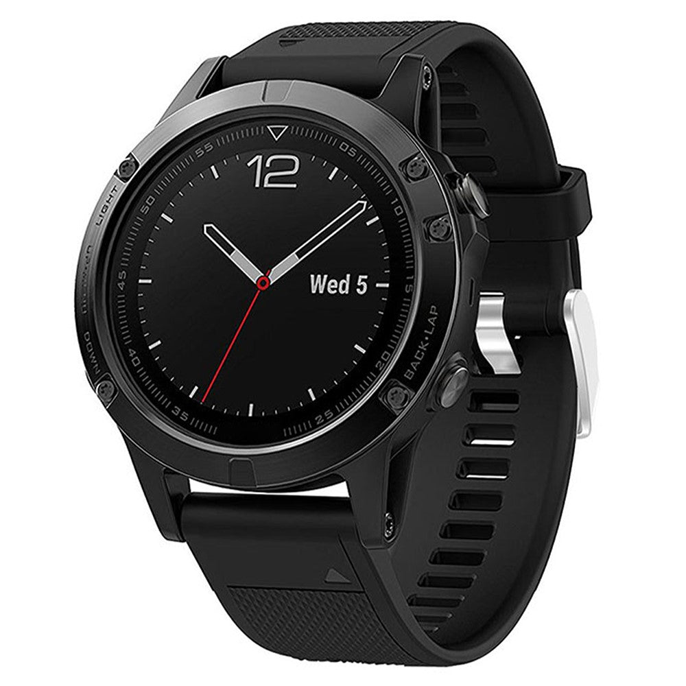 Very Pleasant Garmin Smartwatch Silicone Universel Strap - Black#serie_1