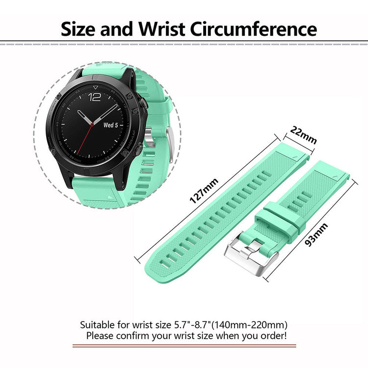 Very Pleasant Garmin Smartwatch Silicone Universel Strap - Blue#serie_5