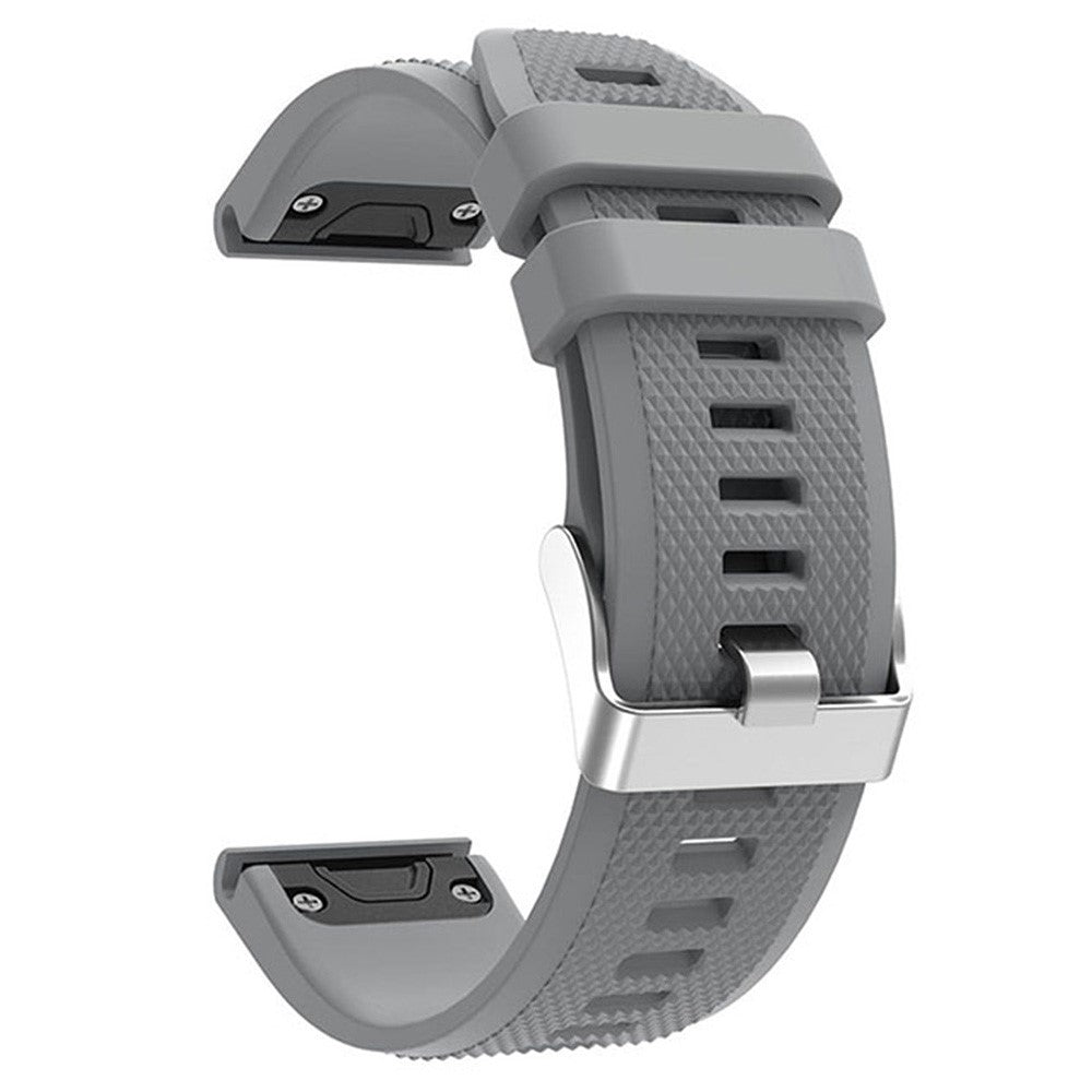 Very Pleasant Garmin Smartwatch Silicone Universel Strap - Silver#serie_8