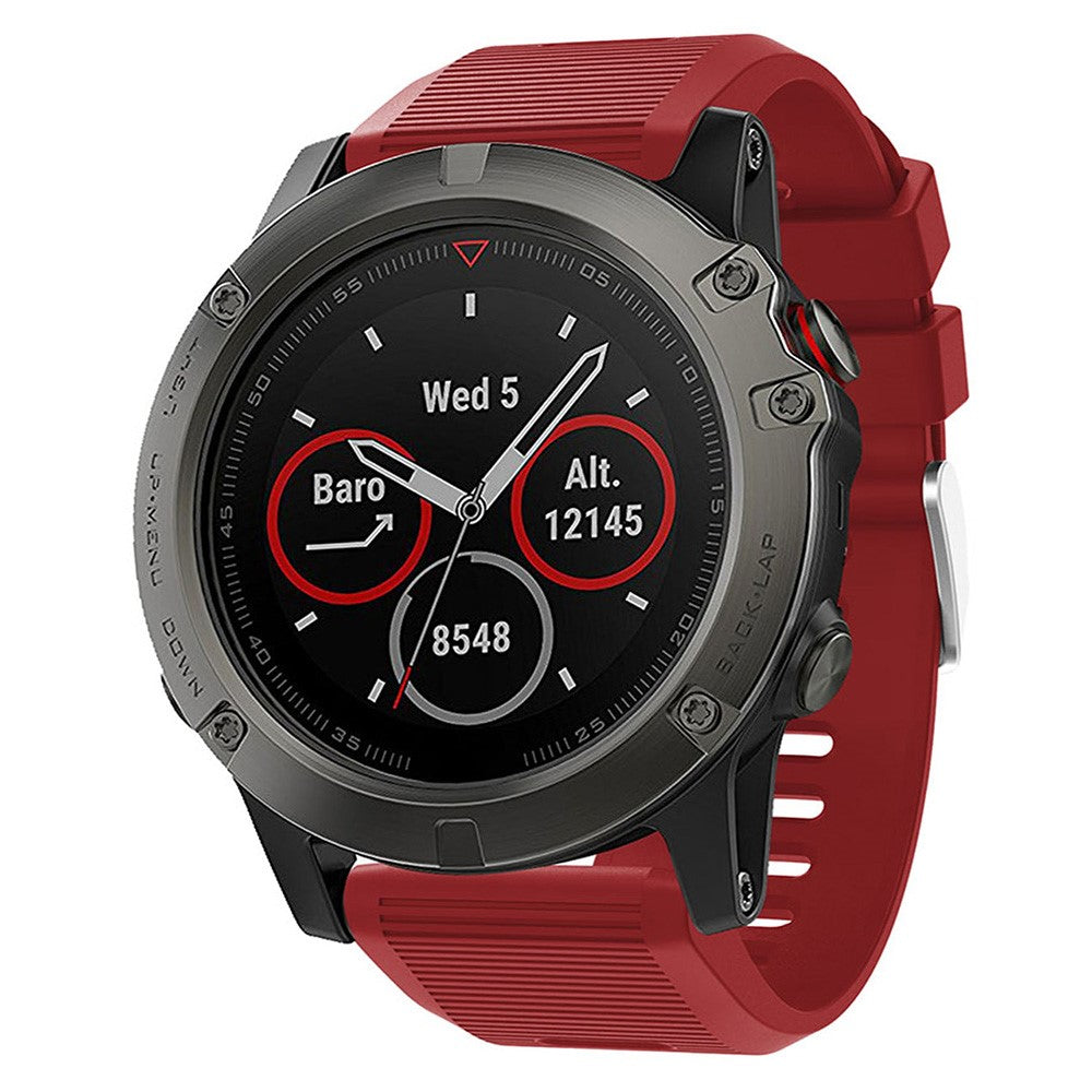 Cool Garmin Smartwatch Silicone Universel Strap - Red#serie_5