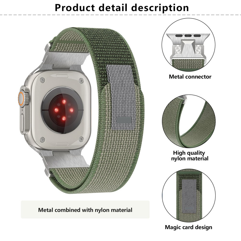 Absolutely Agreeable Apple Smartwatch Nylon Universel Strap - Silver#serie_3