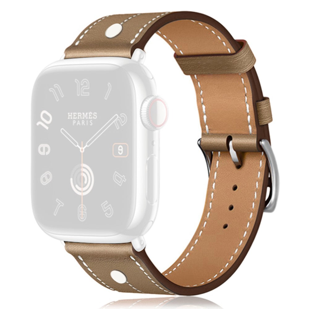 Classic Apple Smartwatch Genuine Leather Universel Strap - Brown#serie_2