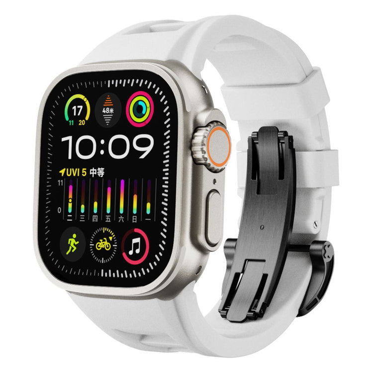 Remarkably Tough Apple Smartwatch Silicone Universel Strap - White#serie_6