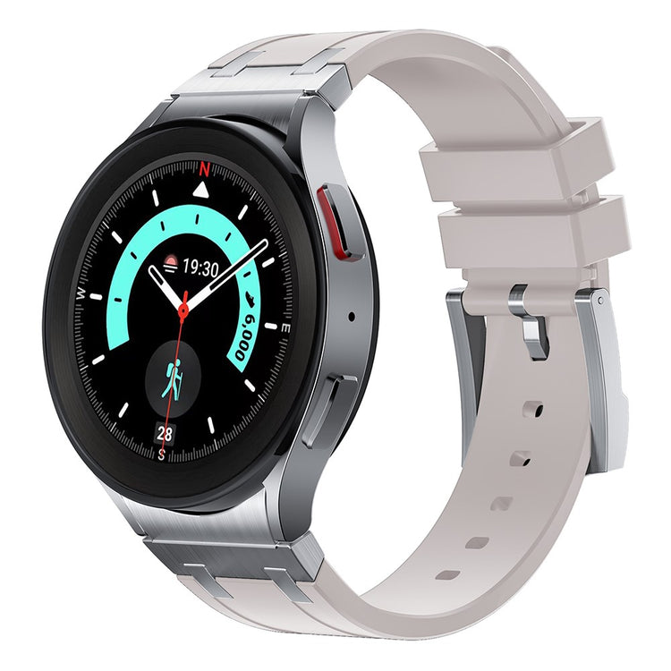 Samsung Galaxy Watch 5 (40mm) / Samsung Galaxy Watch 6 Classic (43mm) Silicone Universel Strap - Silver#serie_12