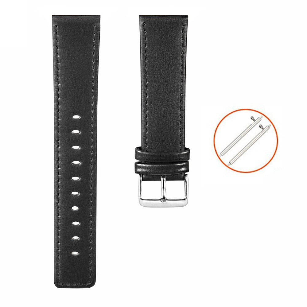 Very Fashionable Smartwatch Genuine Leather Universel Strap - Black#serie_1