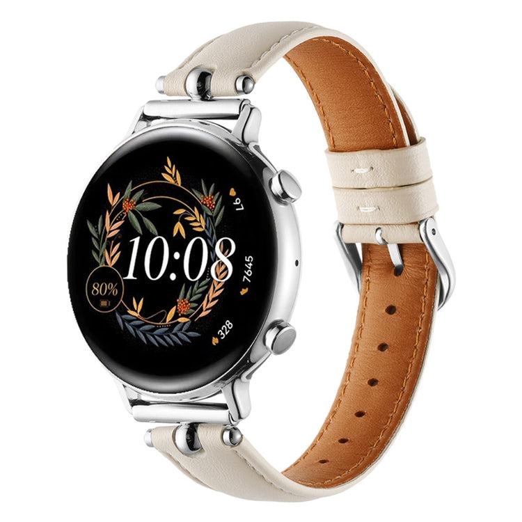 Samsung Galaxy Watch 5 Pro / Samsung Galaxy Watch 6 Classic (47mm) Genuine Leather Universel Strap - Silver#serie_8