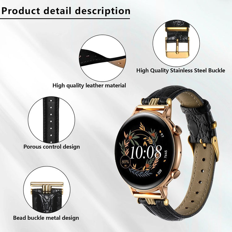 Super Agreeable Smartwatch Pu Leather Universel Strap - Brown#serie_4