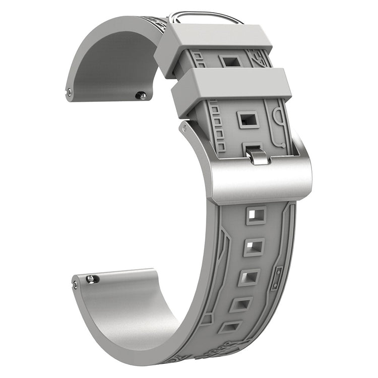 Remarkably Fashionable Smartwatch Silicone Universel Strap - Silver#serie_5