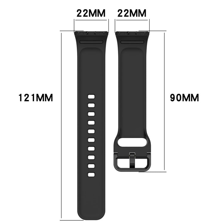 For Samsung Galaxy Fit3 Flexible Watch Strap Silicone Band Wrist Bracelet - Black#serie_1