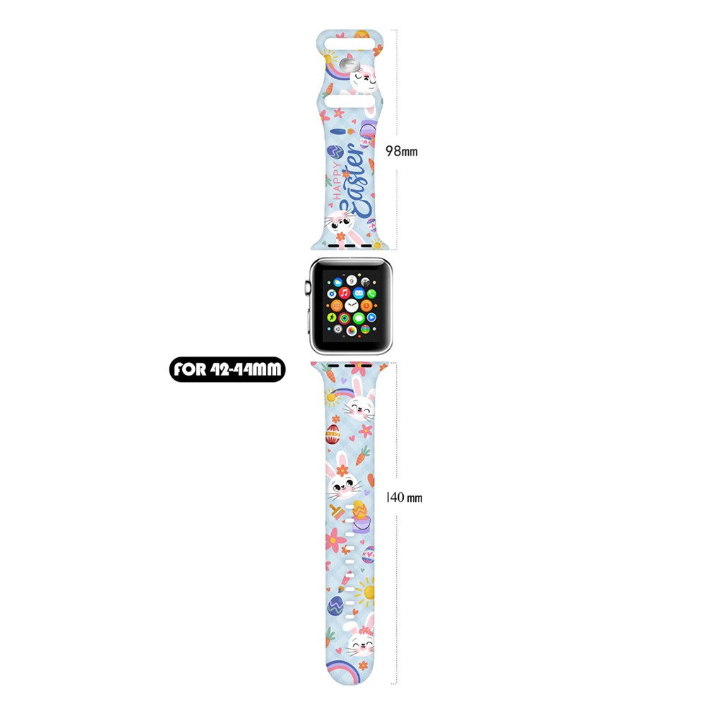 Very Fashionable Apple Smartwatch Silicone Universel Strap - Blue#serie_6