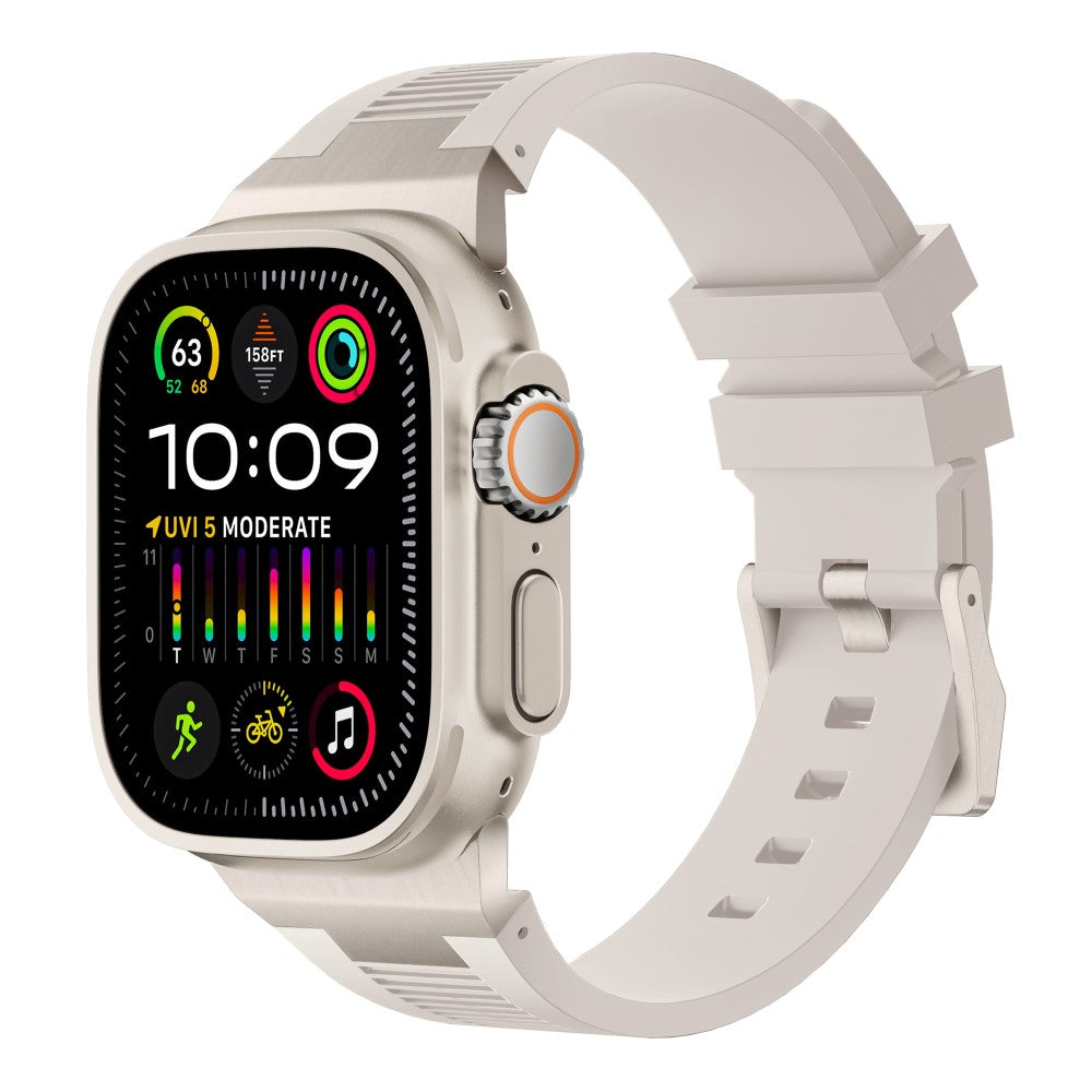 Super Cool Apple Smartwatch Silicone Universel Strap - White#serie_10