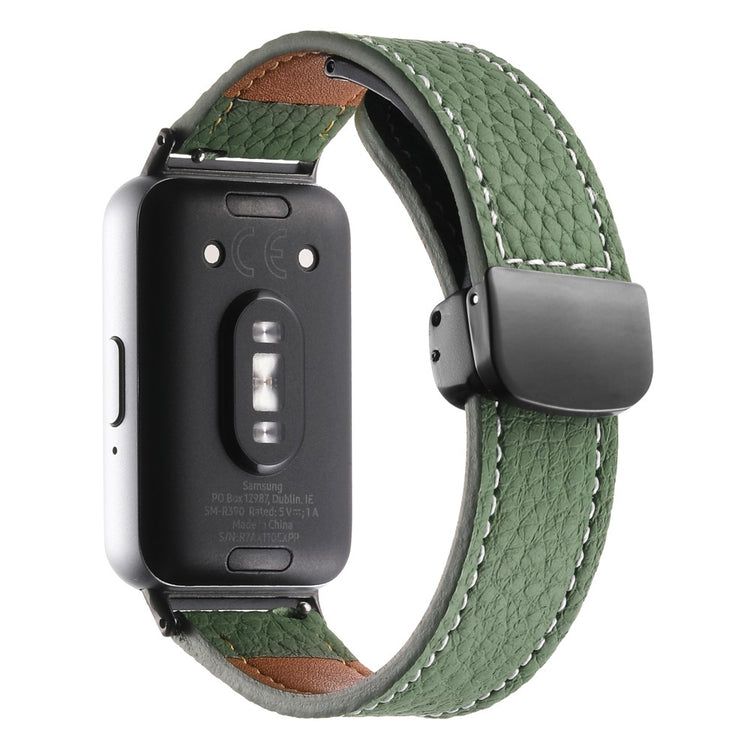 Mega Pleasant Samsung Galaxy Fit 3 Genuine Leather Strap - Green#serie_5