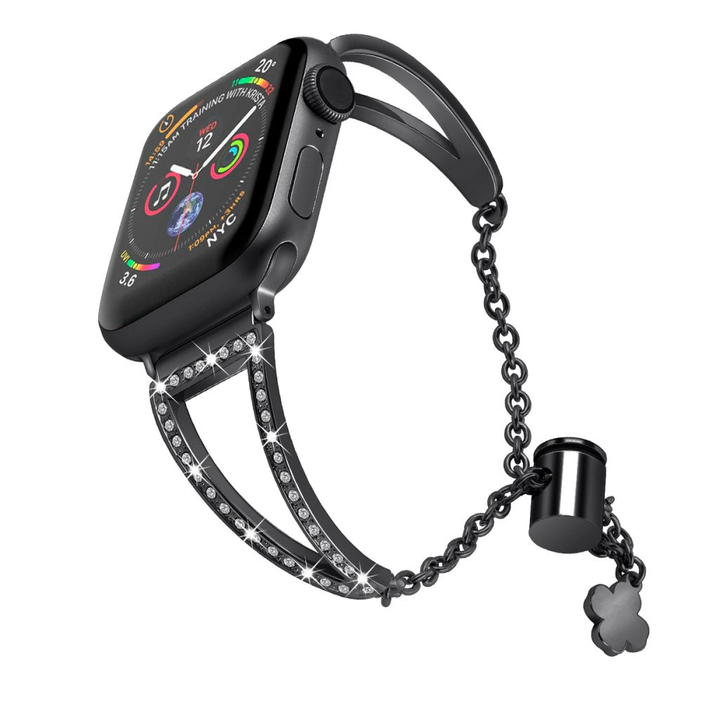 Mega Strong Apple Smartwatch Rhinestone Universel Strap - Black#serie_1