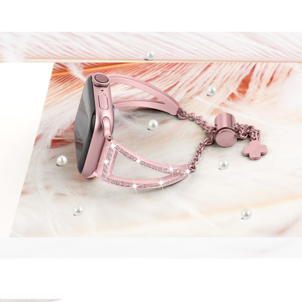 Mega Strong Apple Smartwatch Rhinestone Universel Strap - Pink#serie_2