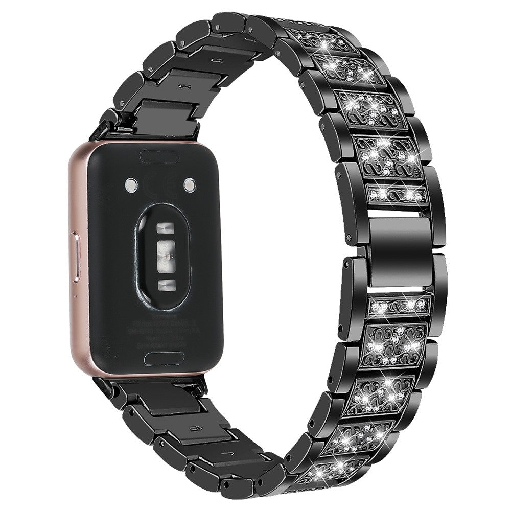 Absolutely Fantastic Samsung Galaxy Fit 3 Rhinestone Strap - Black#serie_1