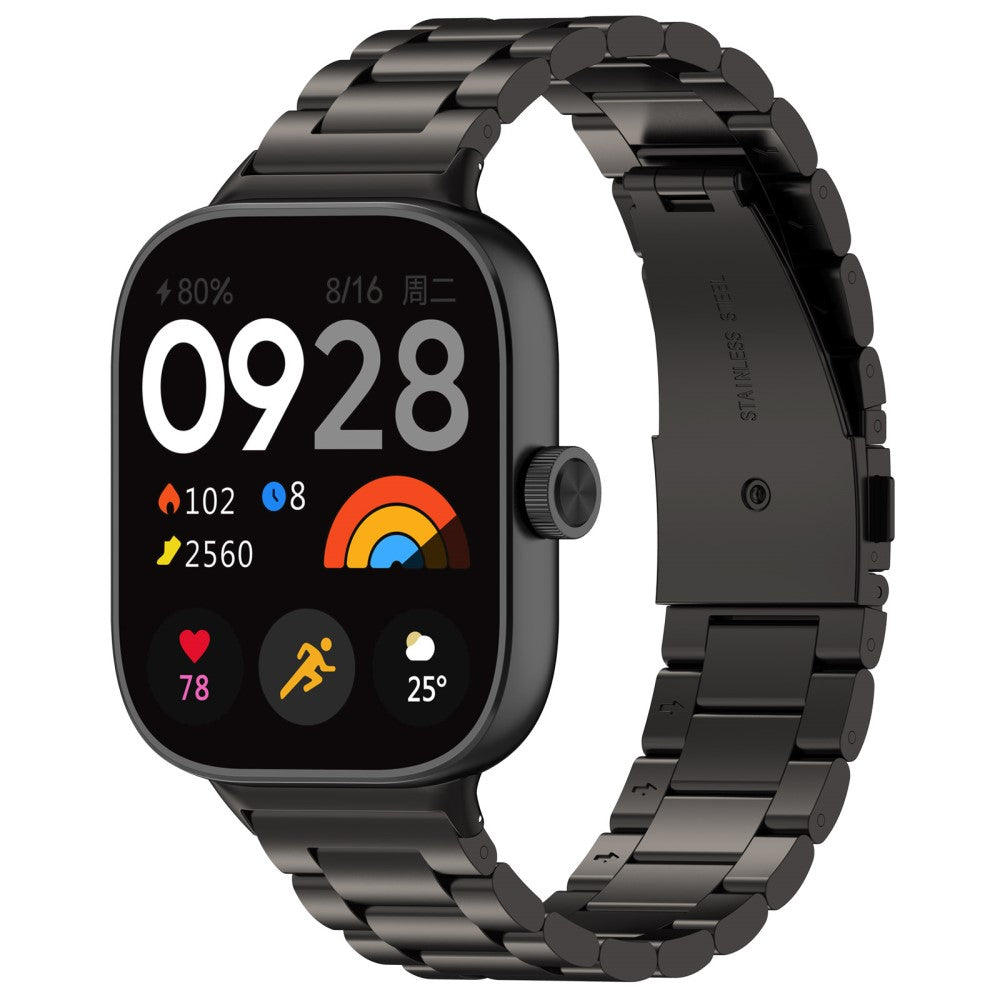 Xiaomi Redmi Watch 4 / Xiaomi Smart Band 8 Pro Metal Universel Strap - Black#serie_053