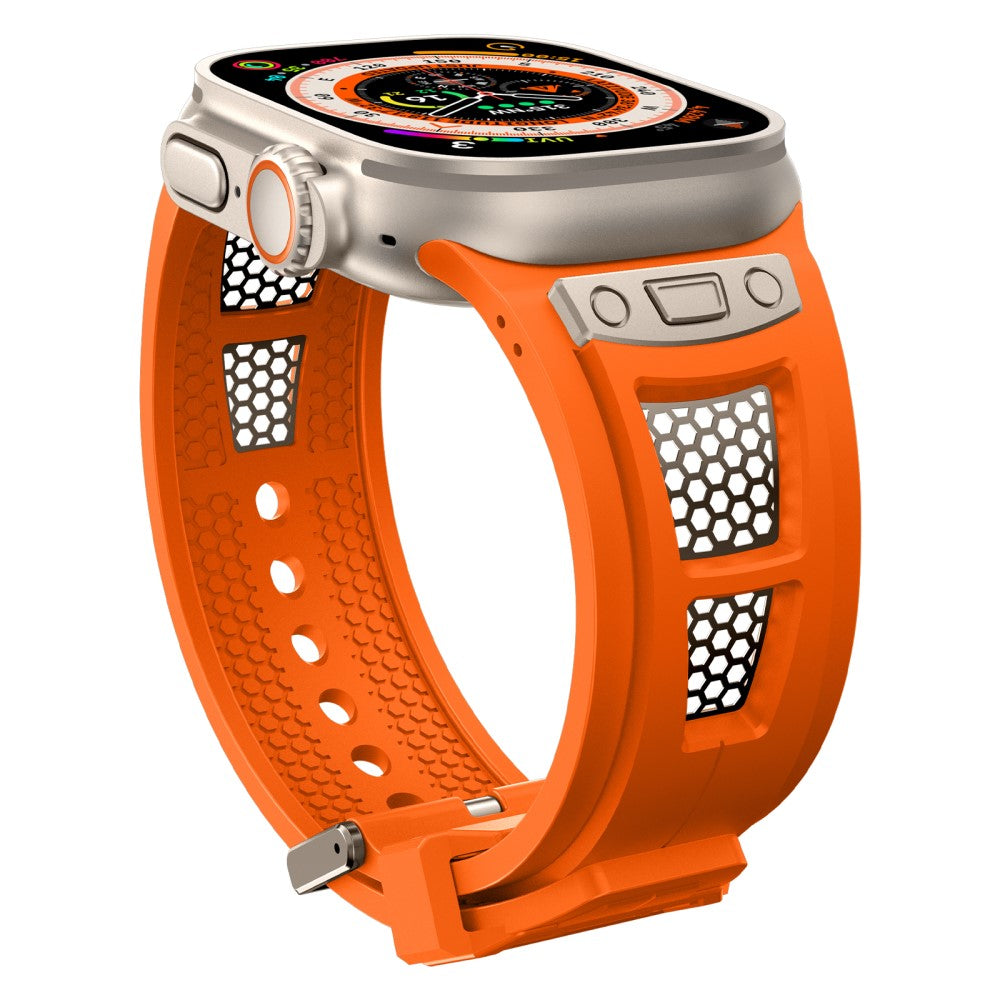 Mega Nice Apple Smartwatch Silicone Universel Strap - Orange#serie_2