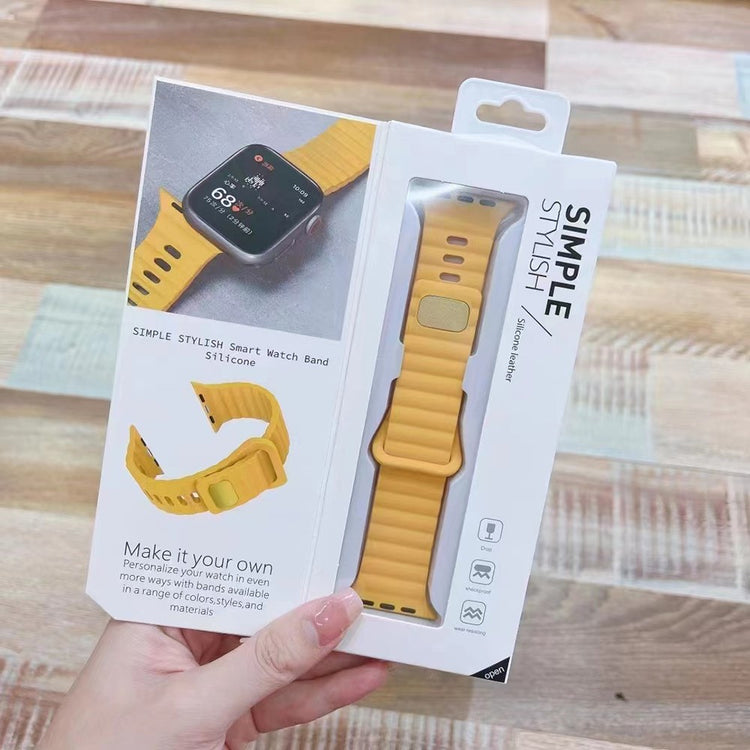 Remarkably Sweet Apple Smartwatch Silicone Universel Strap - Yellow#serie_1