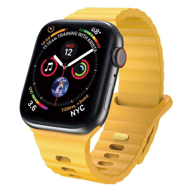 Super Sweet Apple Smartwatch Silicone Universel Strap - Yellow#serie_1